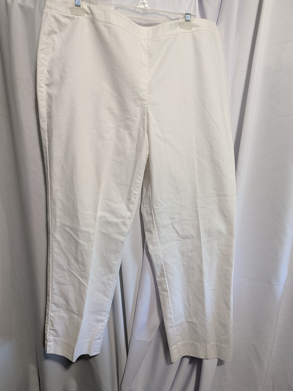 Lafayette 148 New York White Straight-Leg Trousers